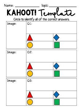 Kahoot! Assessment Tool Template - Student Created – Fair Winds Teaching